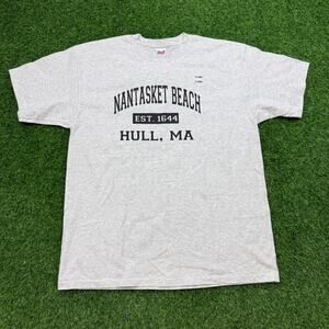Vintage 00s Nantasket Beach Hull, MA Spell Out T-Shirt men’s XL